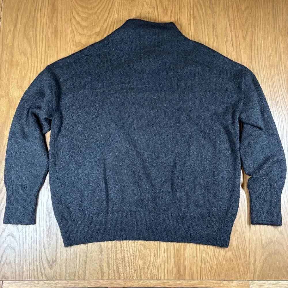 Karen Kane Women’s Black Mock Neck Sweater Soft Knit Minimalist Classic – Size M